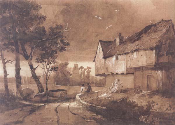 Samuel Palmer Evening oil painting image